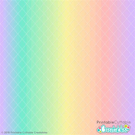 Pastel Rainbow Gradient Free Seamless Pattern