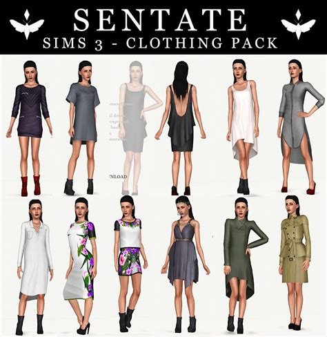 Sentate Sims 3 Clothing Pack Sims 3 Sims Download Sims 3 Cc