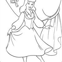 Desenho De Cinderela Sonhando Com Princesa Para Colorir Tudodesenhos