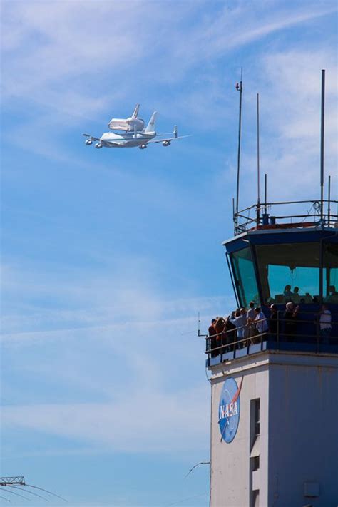Endeavor At Moffett Field Air Traffic Control Space Shuttle Air