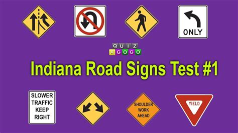Indiana Bmv Road Signs Test No 1 Youtube