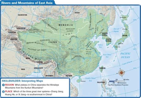 South Central Asia Physical Map