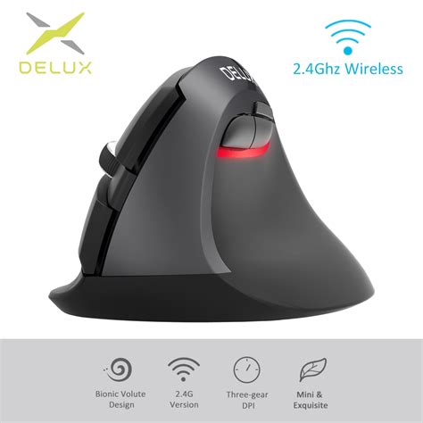 Delux M618mini Gx Ergonomic Mouse Wireless 24ghz Mouse 1600 Dpi
