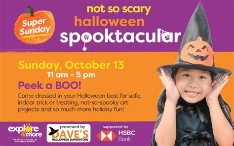 Not So Scary Halloween Spooktacular Explore And More Childrens Museum