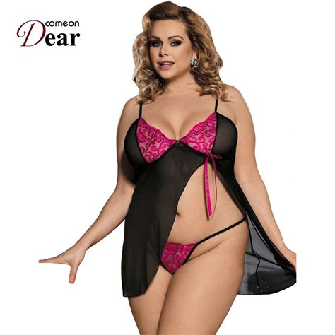 buy comeondear summer straps sex lingerie for women perspective sleep dress