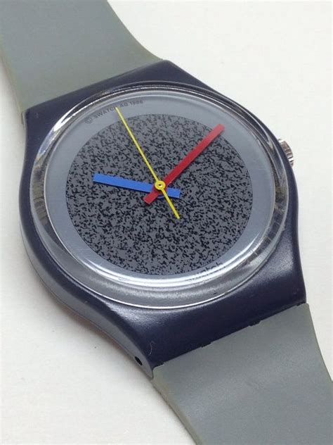 Vintage Swatch Watch Back In The 90s Grey Flannel Only Time