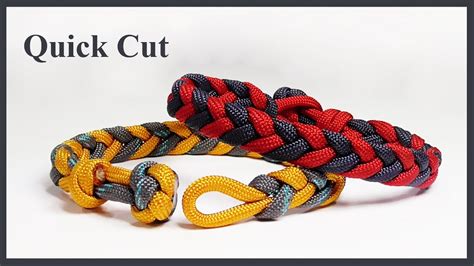 Make this amazing paracord wrap for your knives. Easy Braided Paracord Bracelet Design Quick Cut - YouTube