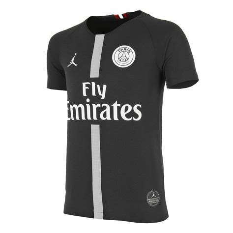 Novedosas camisetas del psg del 2021. Camiseta niño 3a PSG Stadium 18-19 negra | futbolmaniaKids
