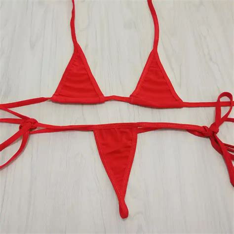 hot extreme sexy mini micro bikinis women bandage halter swimwear sets my xxx hot girl