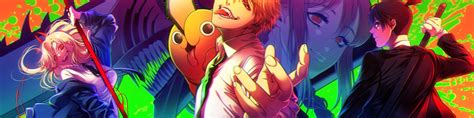 1600x400 Resolution Anime Chainsaw Man 4k Colorful Poster 1600x400