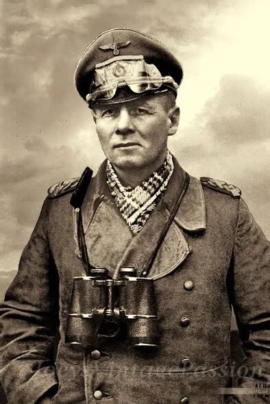 1940s Ww2 German General Erwin Rommel Portrait Photo 4x6 Reprint