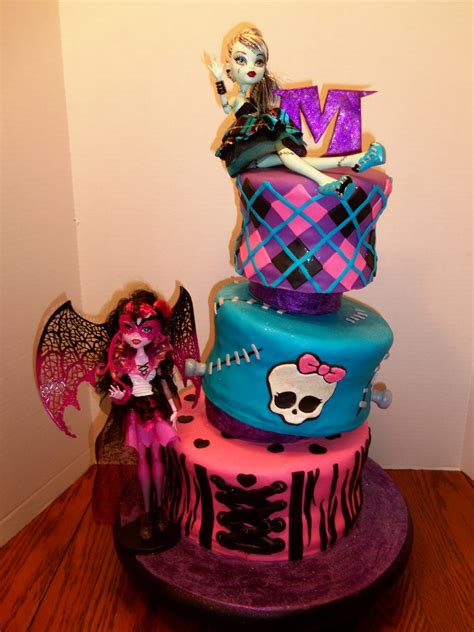 Whether you're celebrating one year or fifty years, an elegant anniversary cake is the perfect way to show someone how much they're loved. This Is A Monster High Cake For A 10 Year Olds Birthday The Mother Wanted 2 New Dolls Included ...