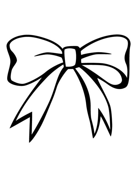 Free Coloring Pages Of Pink Bow Clip Art Library Bow Drawing Clip