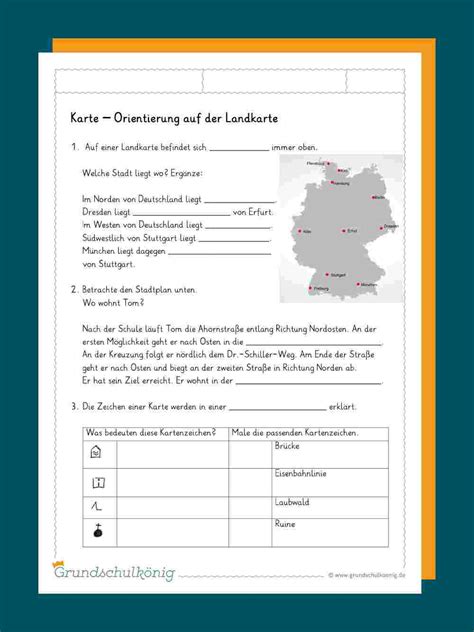 / klasse zum herunterladen und ausdrucken als pdf. Symbole Landkarte Grundschule