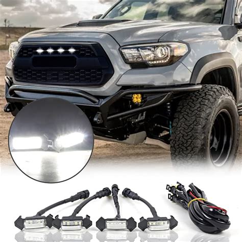 Buy Fungorgt Led Grille Lights Tacoma Kit Amber Front Grille Lamp For