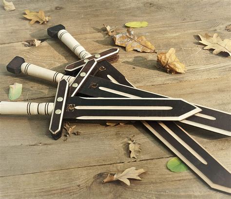Cg Games Wooden Toy Swords For Kids Personalize Sword Etsy