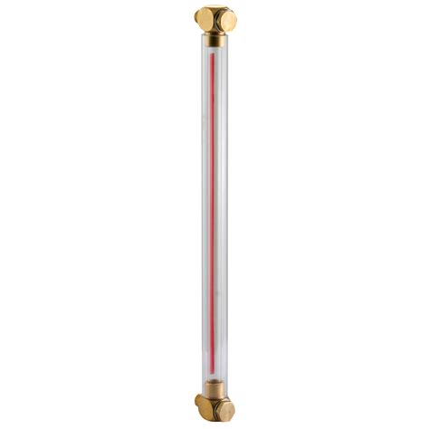 1 4 Bsp Fluid Level Gauge W O Thermometer Centres 450mm Shepherd Hydraulics