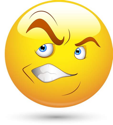 Smiley Vector Illustration Irritated Face Royalty Free Stock Image