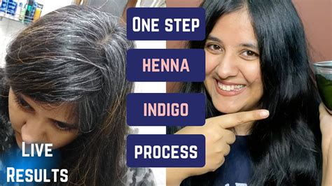 One Step Henna Indigo Process For Grey Hair 2 In 1 Step For Naturally