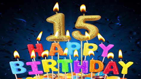 Happy 15th Birthday Wishes Messages And Quotes For A 15 Youtube