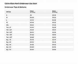 Calvin Klein Men Size Chart