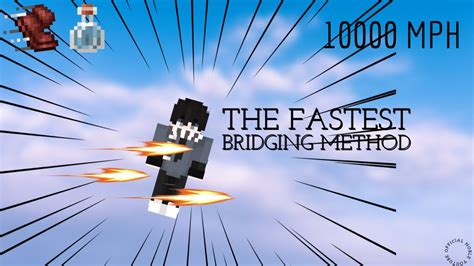 The Fastest Bridging Method In 119 Minecraft Youtube