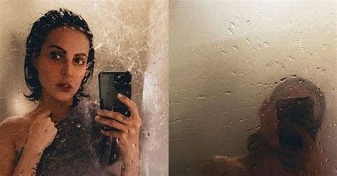 bigg boss 9 contestant mandana karimi poses nude in a bathroom selfie view pics