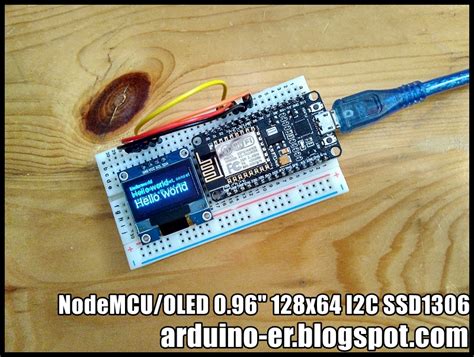 Arduino Er Nodemcuesp8266 Oled 096 128x64 I2c Ssd1306 Using