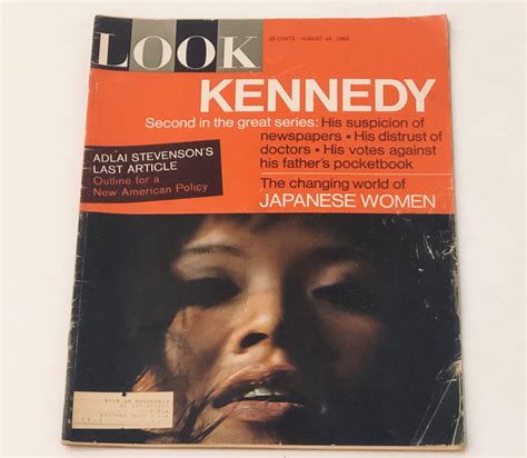 Look Magazine August 24 1965 Kennedy Adlai Stevenson Vietnam