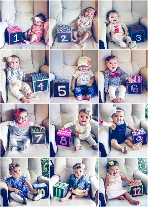 Cute 1 12 Monthly Baby Photo Ideas Track Your Babys Age In Photos