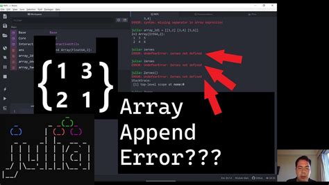 How To Append Arrays In Julia Youtube