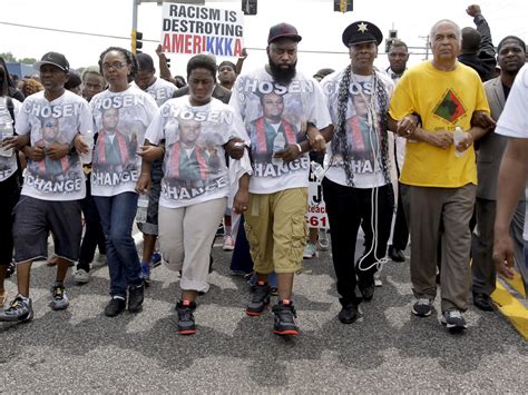 Moment Of Silence Marks A Year Of Mourning Protest In Ferguson Wbur News