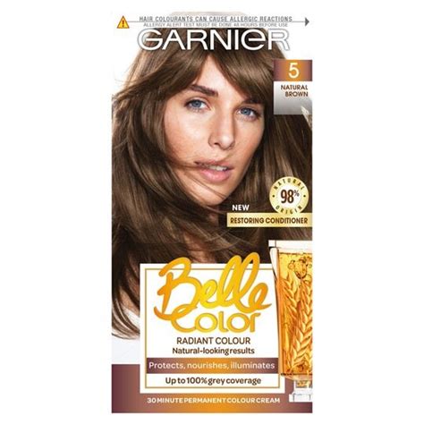 Garnier Belle Color 5 Natural Brown Permanent Hair Dye Tesco Groceries