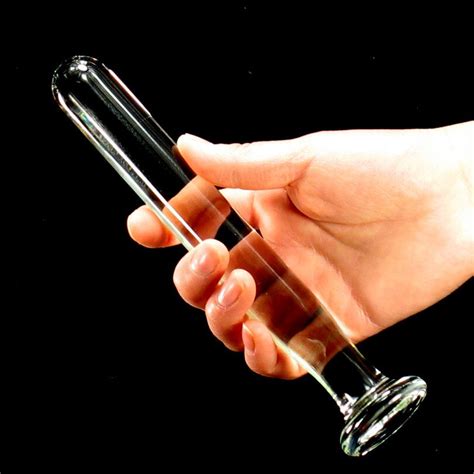 Cilindrische Helder Glas Anale Dildo Penis Butt Plug Adult Stimulator