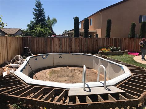 16x24 Above Ground Doughboy Pool Liner Installation In Roseville Ca