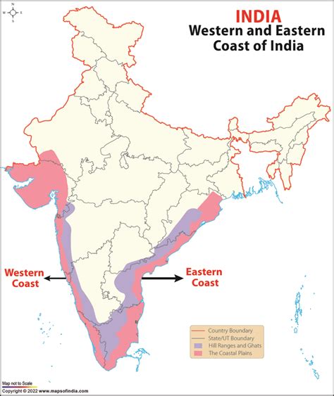 Western And Eastern Coast Of India