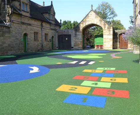 Wet Pour Rubber Surfacing For Play Areas Redlynch Leisure Installations ESI External Works