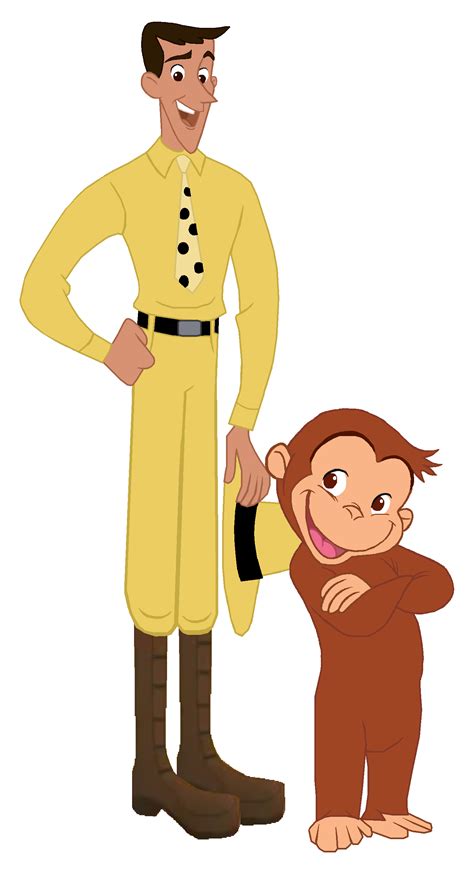 Curious George And Ted Shackleford A K A The Man With The Yellow Hat In Yellow Hat