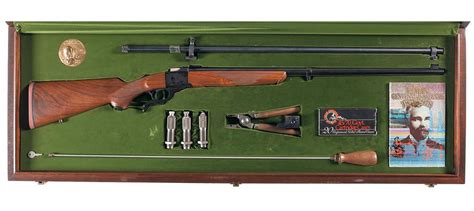 Cased Ruger No 1 Lyman Centennial Edition Ii Single Shot Rifle With