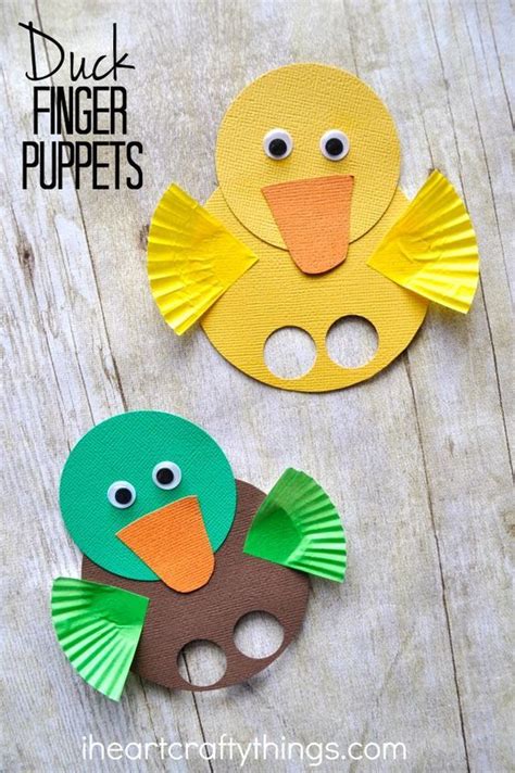 These Duck Finger Puppets Are Simple To Make And Are A Great Spring