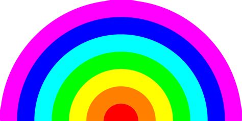 Color Rainbow Cliparts Seven Colours Of The Rainbow Png Download