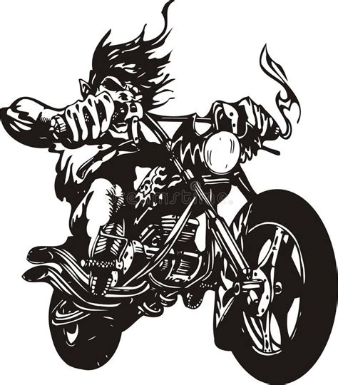 Crazy Biker Stock Vector Illustration Of Tire Motorcycle 15057143