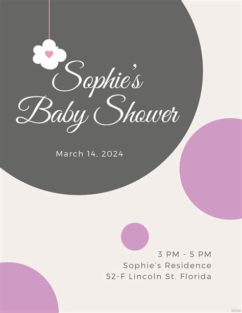 Most baby showers are held when the expectant mom is about seven months pregnant⁠—she's pick baby shower favors. Free Baby Shower Program Template in Adobe Photoshop, Adobe Illustrator, Adobe InDesign ...