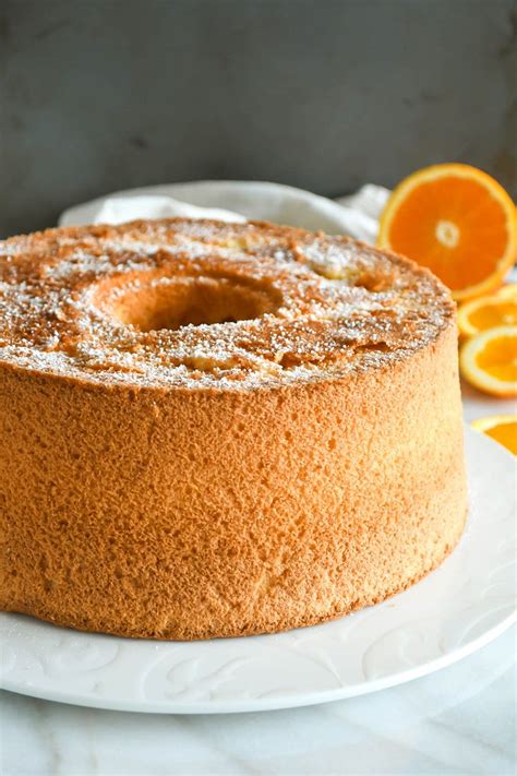 Beautiful Orange Chiffon Cake Fresh And Zesty Citrus Flavour Recipe