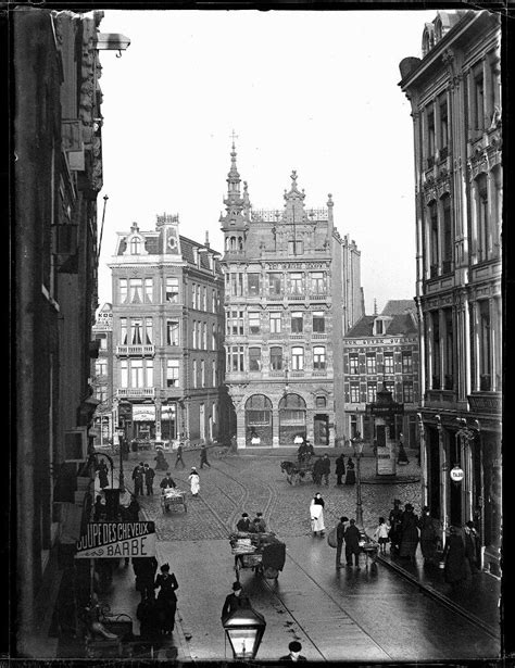 Het Rembrandtplein Gezien Vanuit De Utrechtsestraat Amsterdam 1893 Foto Jacob Olie Tour En