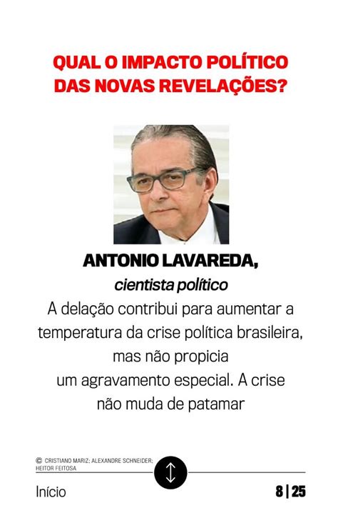 Antonio Lavareda Opina Sobre As Delações Antonio Lavareda