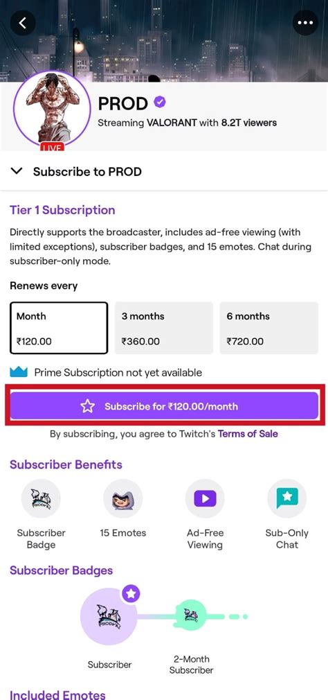 How To Sub With Twitch Prime On Mobile Techcult