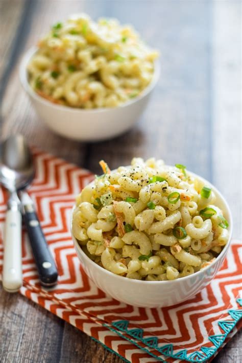 Hawaiian macaroni salad is a simple and basic side dish that's anything but boring. Hawaiian Style Macaroni Salad - The Wanderlust Kitchen