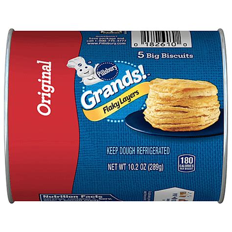 Pillsbury Grands Flaky Layers Original Biscuits 5 Ct 102 Oz Buns