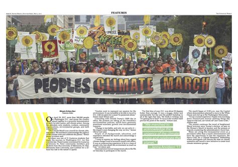 Peoples Climate March The Gustavian Weekly